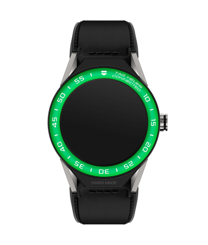 TAG Heuer Carrera Connected Modular 45 Titanium / Green Aluminum / Black Calf